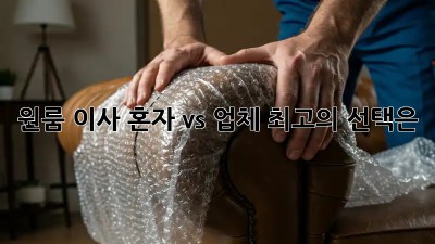 원룸 이사, 혼자 vs 업체? 최고의 선택은?