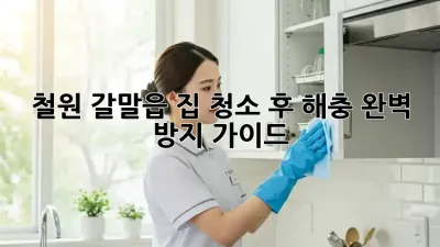 철원 갈말읍 집 청소 후 해충, 완벽 방지 가이드!